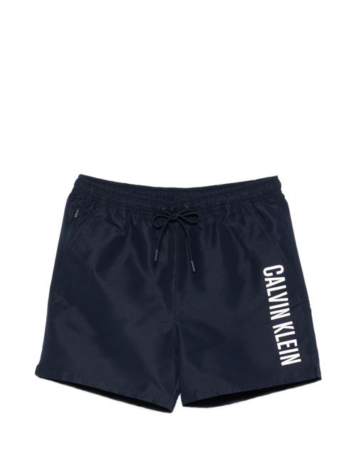 Costume uomo Calvin Klein blu con logo laterale Calvin Klein | LV00N61047OPP